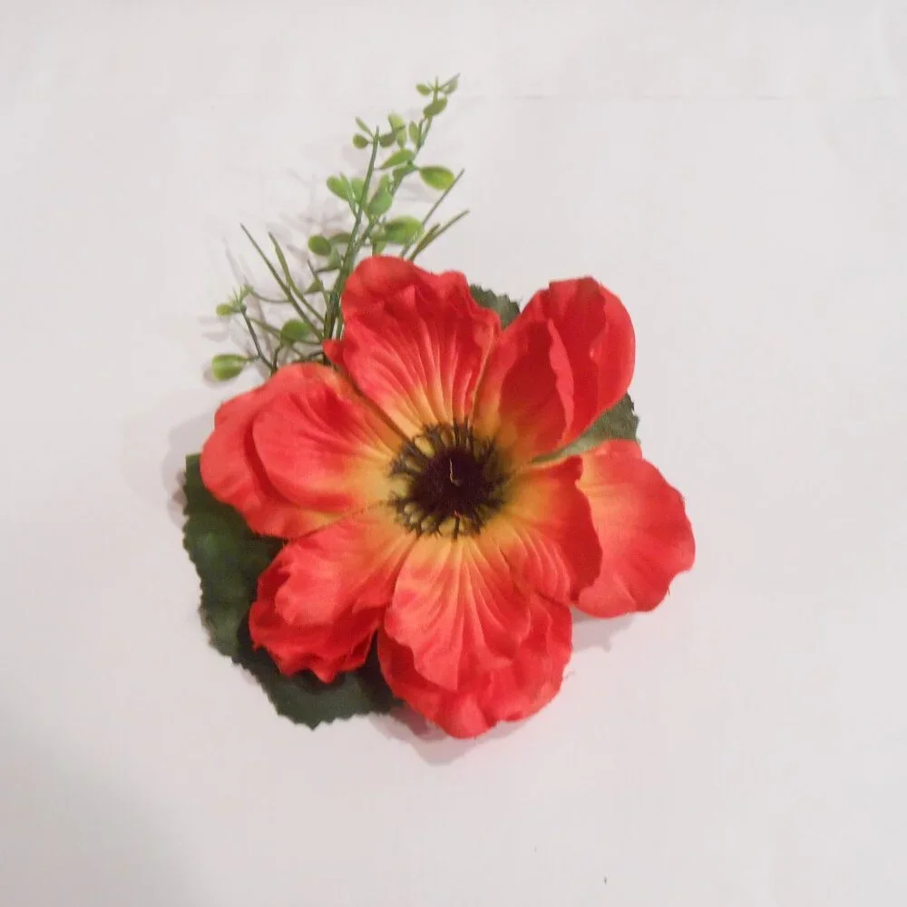 Kidcuteture NEW Girls Red Flower Hair Clip‎